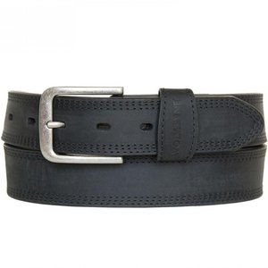 WOLVERINE Full Grain Rugged Leather Triple Needle Stiching Reinforced Belt holes